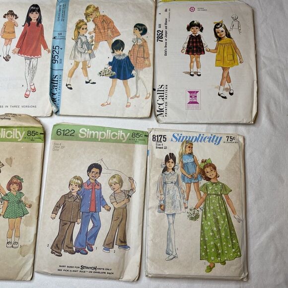 McCall’s And Simplicity Vintage Children’s Sewing Patterns 1970s 1960s - Picture 3 of 7